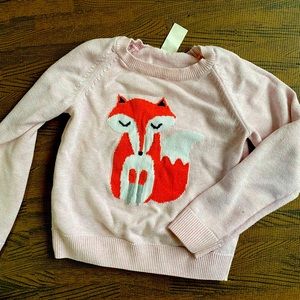 Oshkosh knit fox sweater